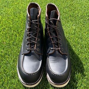 EUC - Red Wing Heritage Men's 6-Inch Boot in Black Prairie Classic Moc Sz 11.5